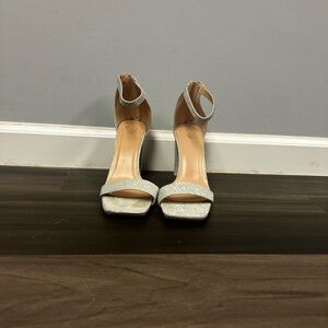 Elegant Silver Women's Heels